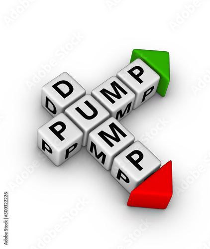 Pump and dump symbol.