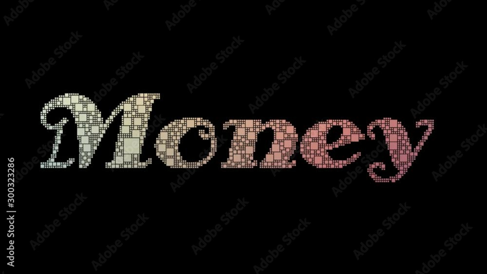 Seed Money Pixelated Text Morphing Looping Pixels With Glitch Effect Seed Money Pixelated Text Morphing Looping Pixels With Glitch Effect