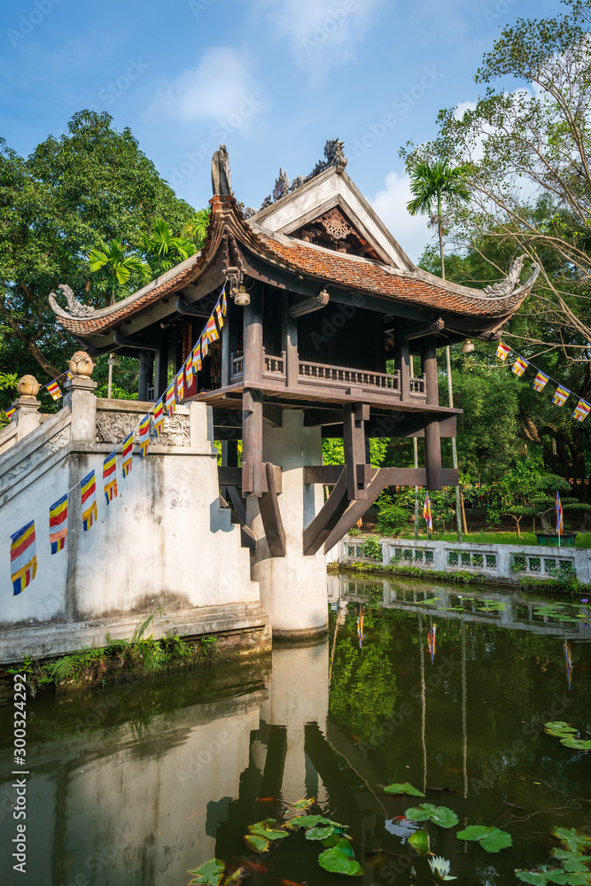 Fototapeta premium One Pillar pagoda, often used as a symbol for Hanoi, in Hanoi, Vietnam