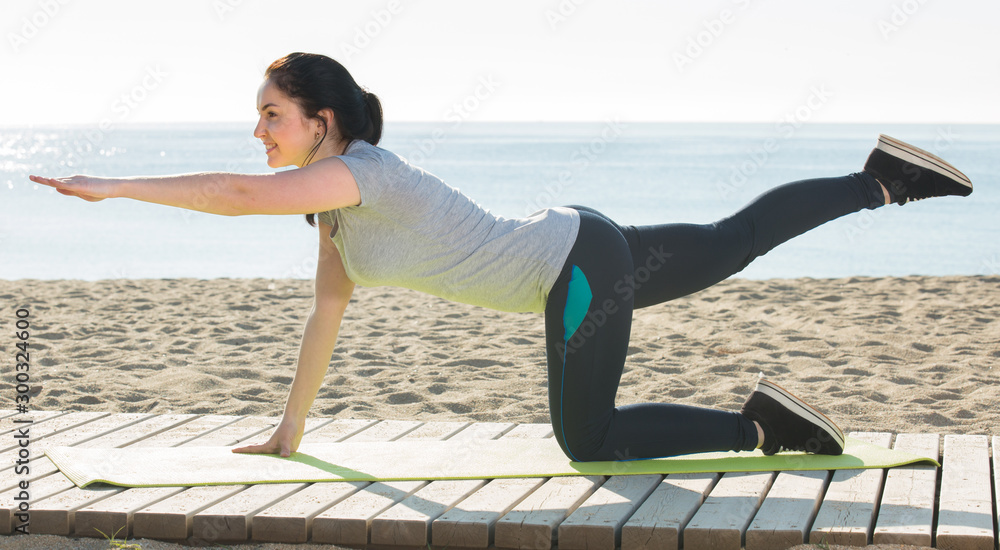 Girl doing yoga