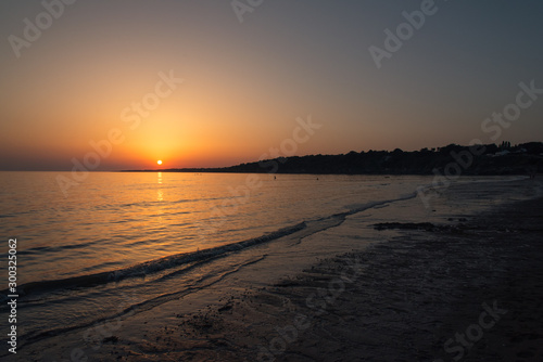 coucher de soleil sur la mer à Pornic © david