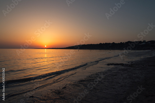 coucher de soleil sur la mer    Pornic