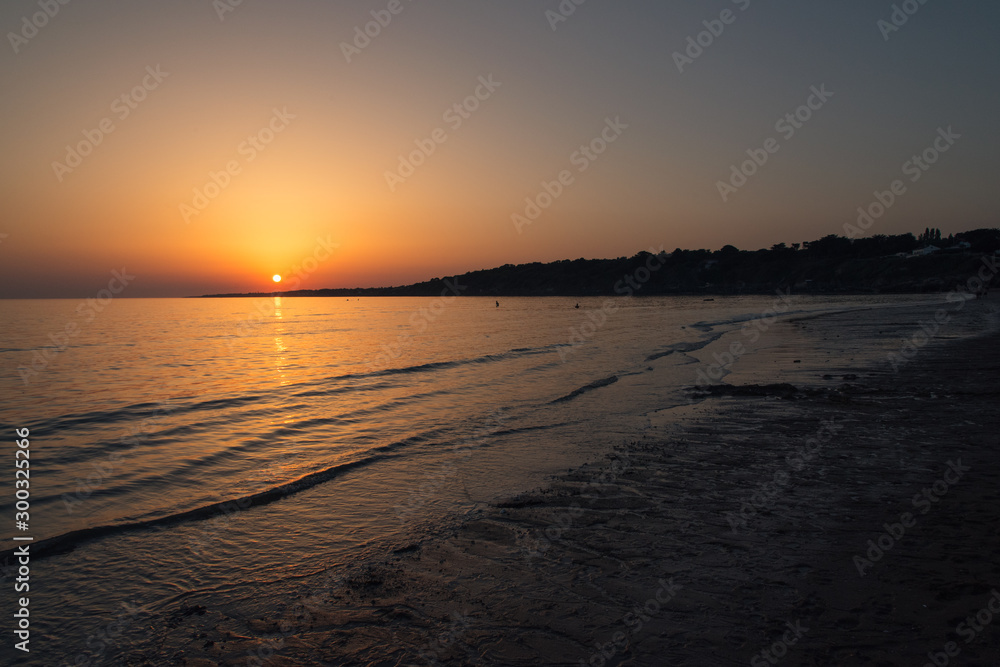 coucher de soleil sur la mer à Pornic coucher de soleil sur la mer à Pornic