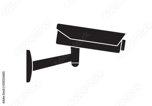 CCTV camera icon. Video surveillance sign. Security cam and safety symbol. Vector illustration.