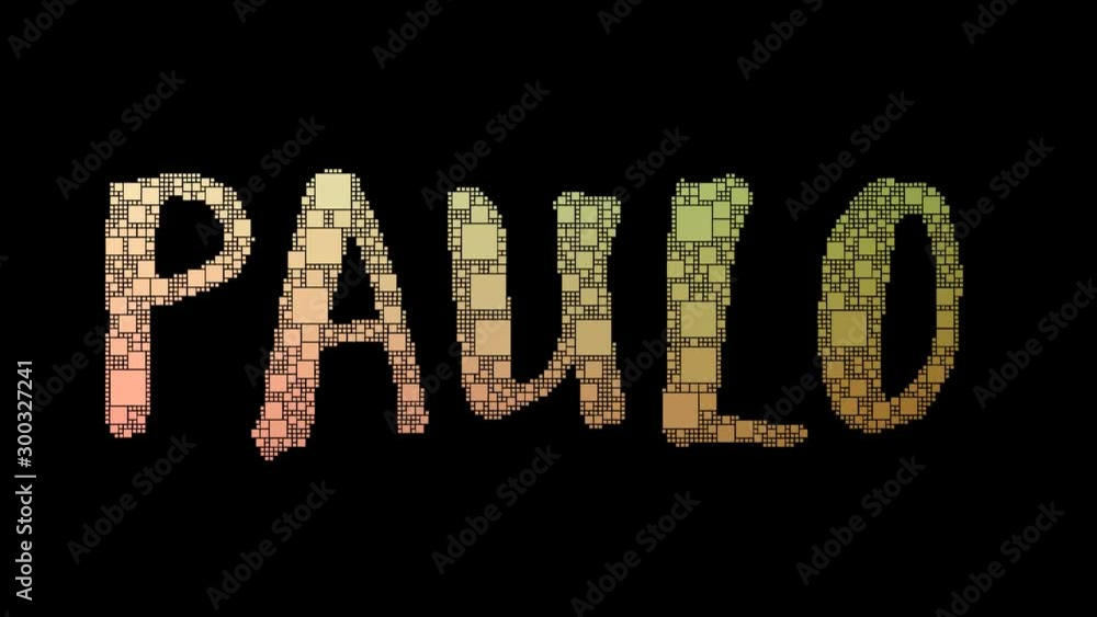 Sao Paulo Pixelated Text Morphing Looping Grid With Glitch Effect Sao Paulo Pixelated Text Morphing Looping Grid With Glitch Effect