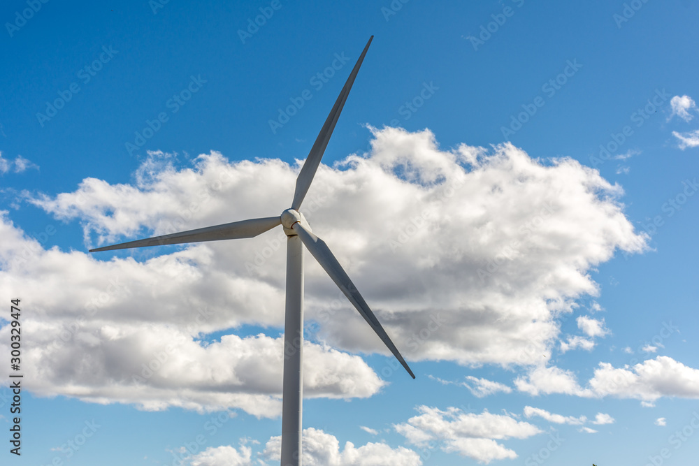 Wind turbine on a cloudy and windy day Wind turbine on a cloudy and windy day