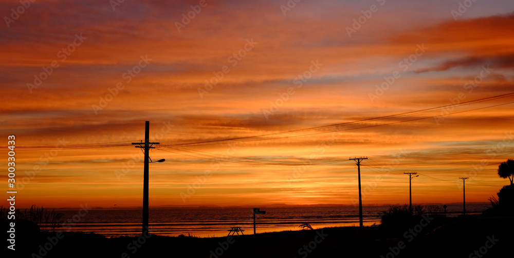 Sunrise at Riverton, Southland, New Zealand