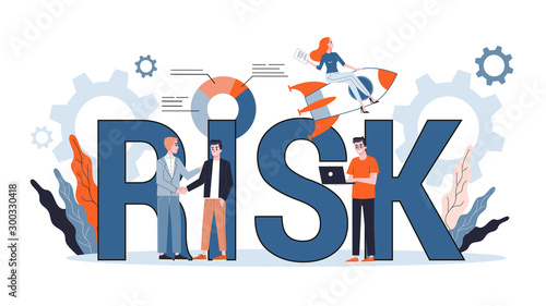 Risk management concept. Idea of business strategy