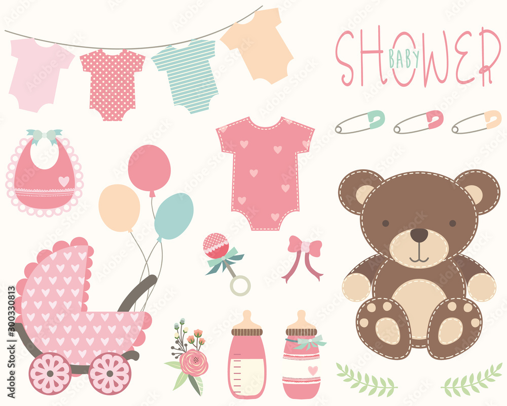 Pink Baby Shower Collection Pink Baby Shower Collection