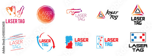 vector logo for laser tag and airsoft