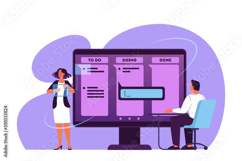 An idea of Kanban board, time management