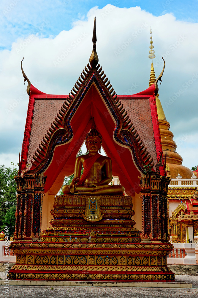 Fototapeta premium Thailand Khon Kaen area Wat Udom Khongkha Khirikhet