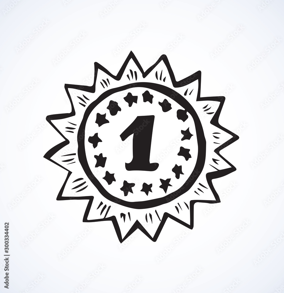 Fototapeta premium Medal. Vector drawing