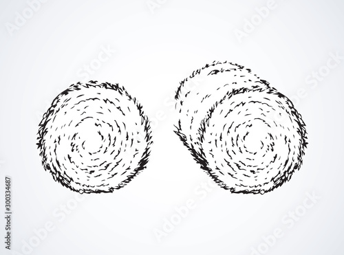 Haystack. Vector drawing