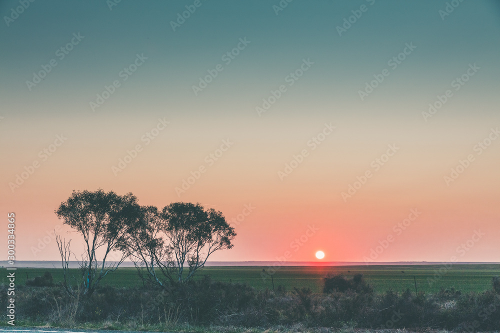 A beautiful sunset in South Australia