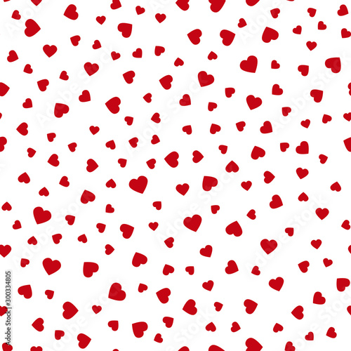 Seamless pattern with hearts. Holiday pattern. Valentine's Day. Vector Illustration