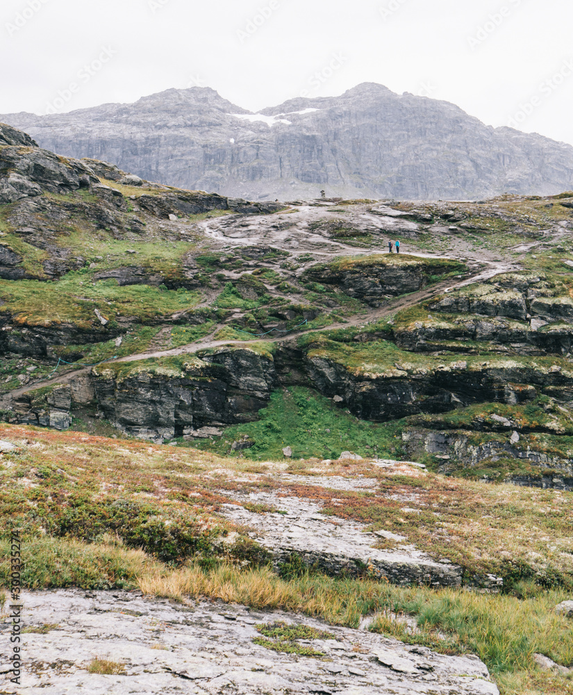 Fototapeta premium Hiking in the Fjords