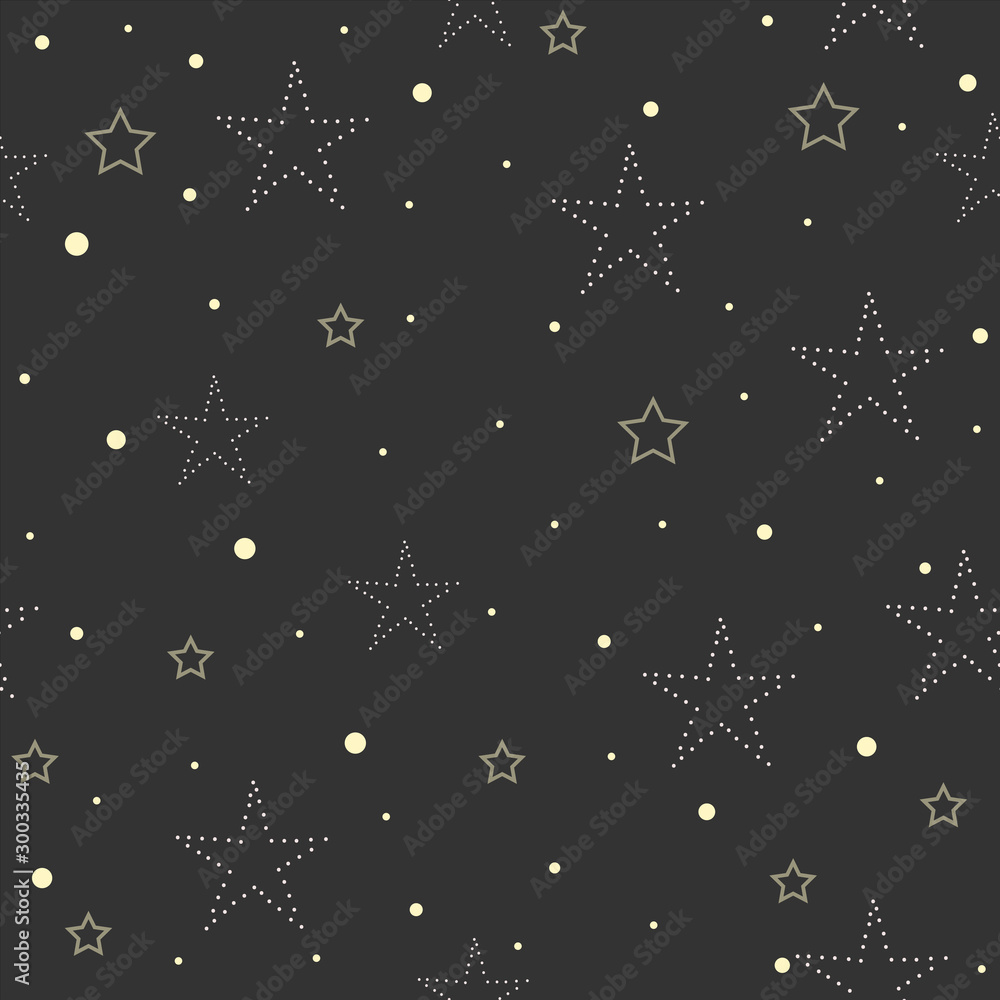 Fototapeta premium Seamless Pattern with Stars