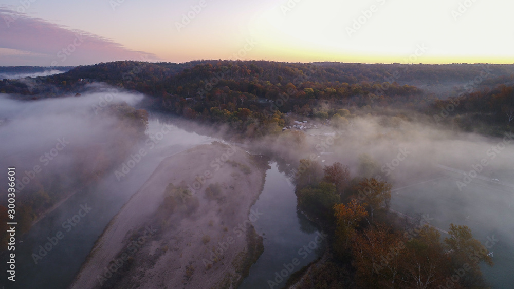 Fototapeta premium Fog on Water