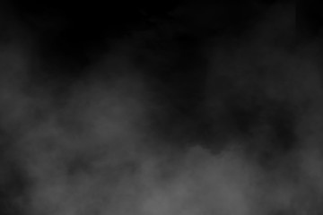 nature fog on black background