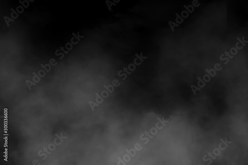 nature fog on black background photo