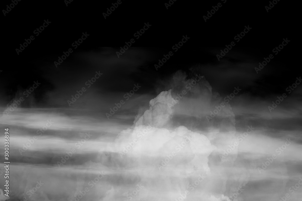 nature fog on black background nature fog on black background