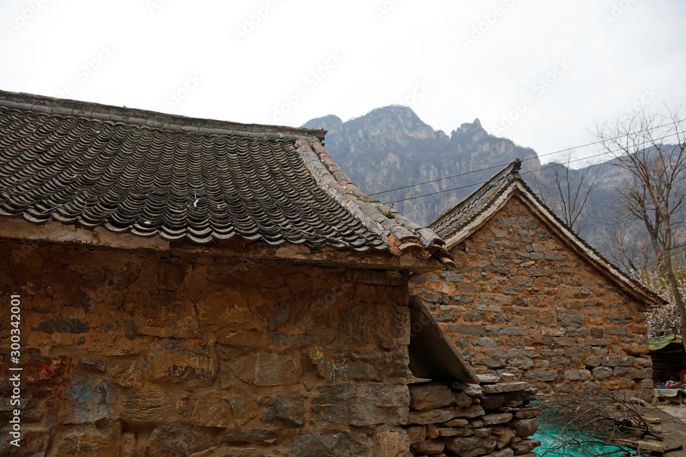 ancient building ridge lies in GuoLiang, China ancient building ridge lies in GuoLiang, China