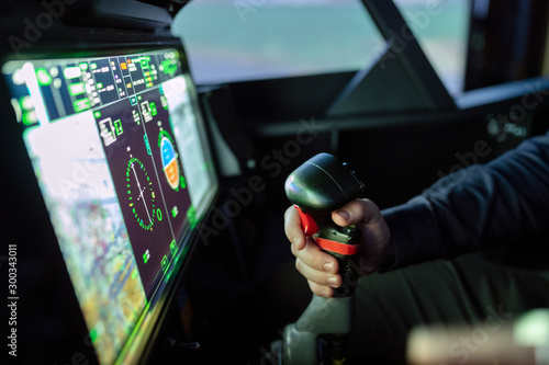 Canvas Print Engineered flight simulator