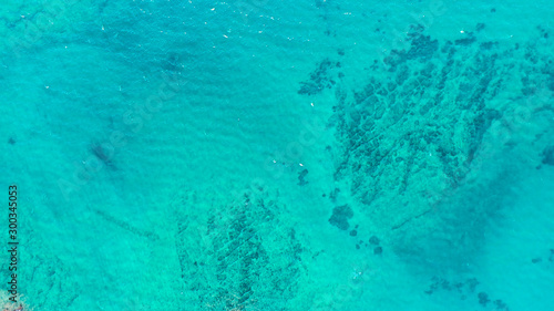 Amazing aerial view of the best beach in the world.