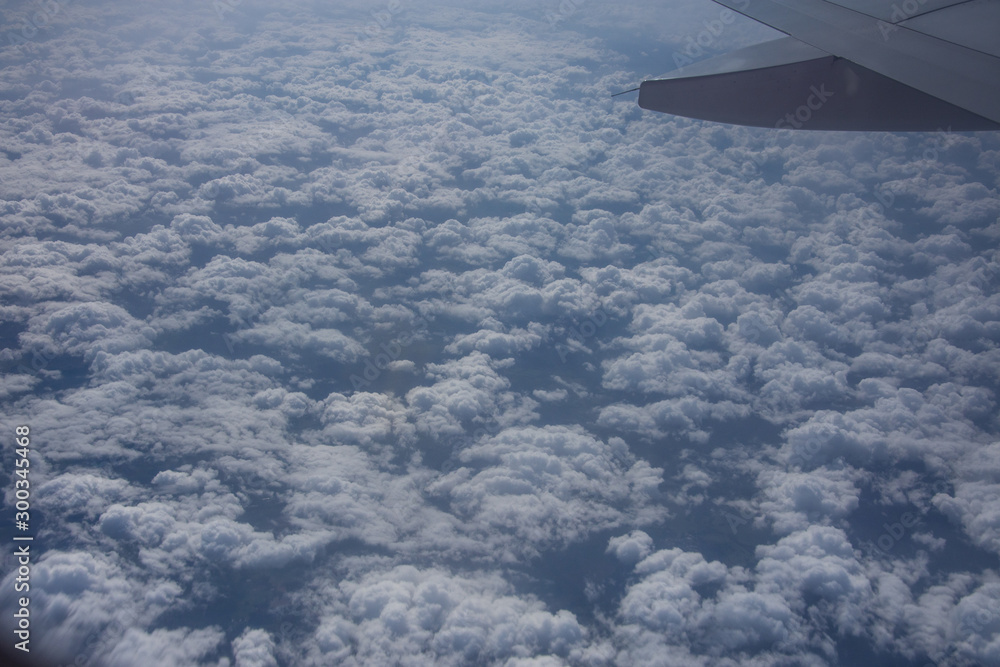 Fototapeta premium Aerial view of clouds from the sky