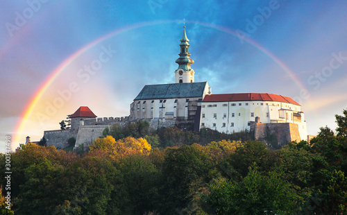 Nitra castle with Rainbow - Slovakia photo