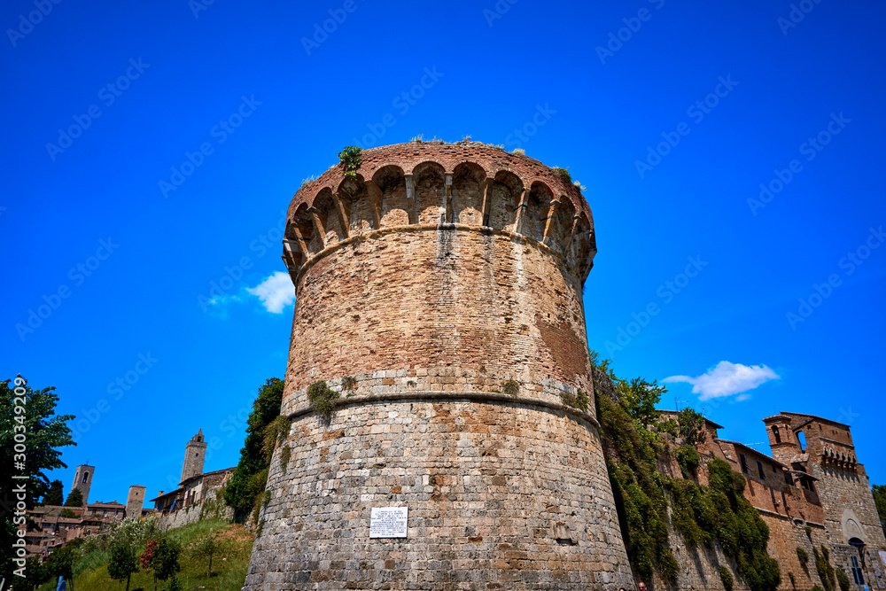 San gimignano walls Tuscany Italy