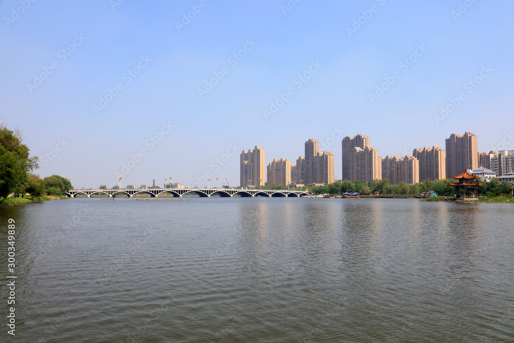 Naklejka premium Riverside Building in china