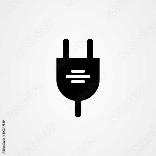 Electric plug icon vector design.