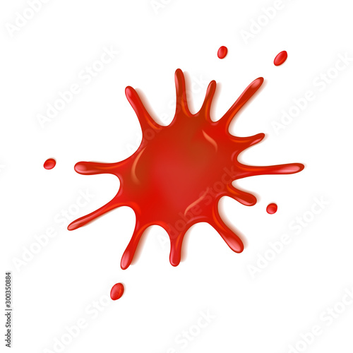Realistic blood spatter
