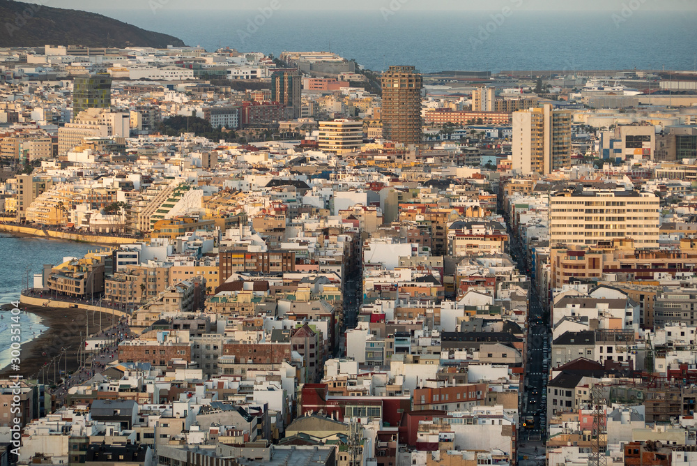Obraz premium Las palmas city skyline wiew