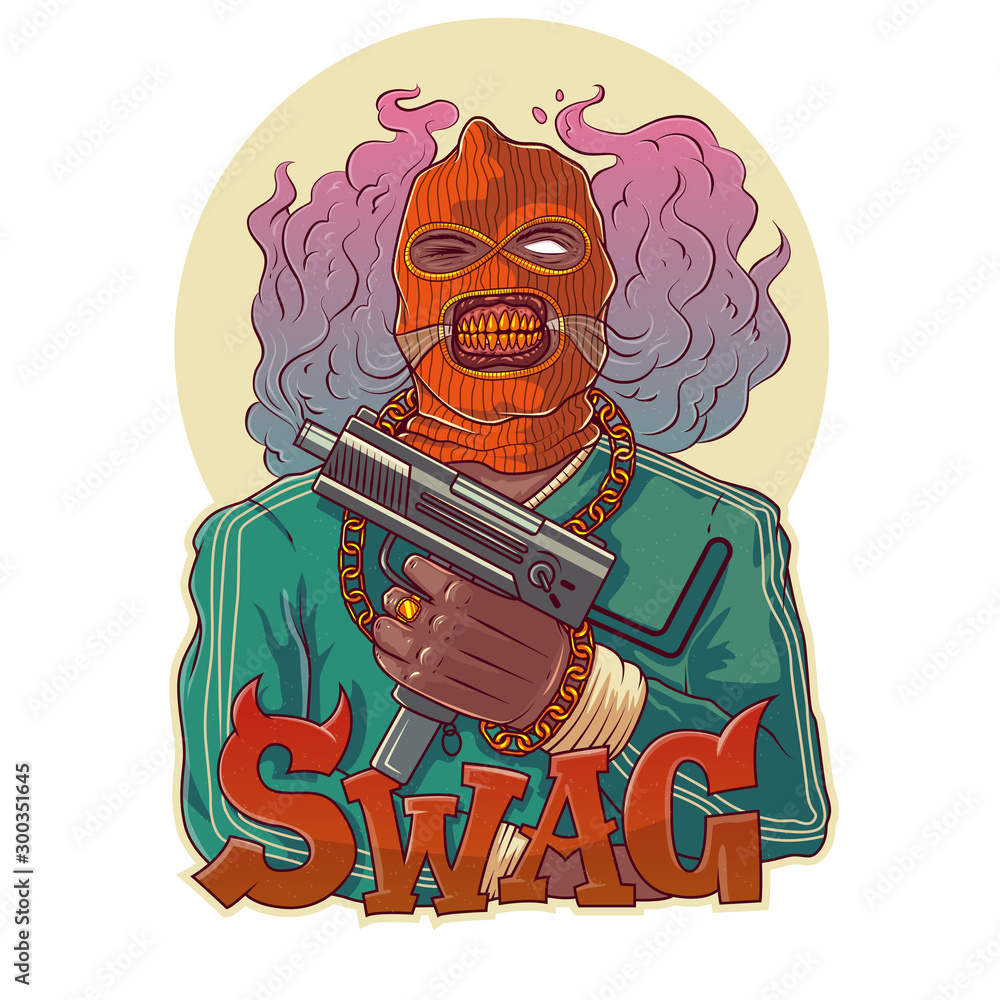 Gangsta Swag Vector (Ai, EPS) Stock Vector Adobe Stock