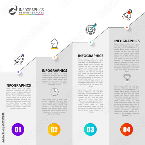 Infographic design template. Creative concept with 4 steps