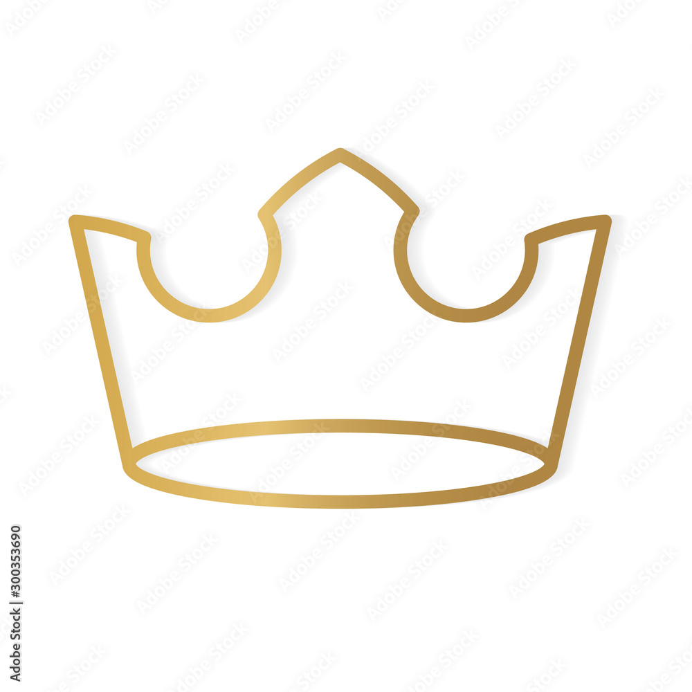 golden crown icon- vector illustration golden crown icon- vector illustration