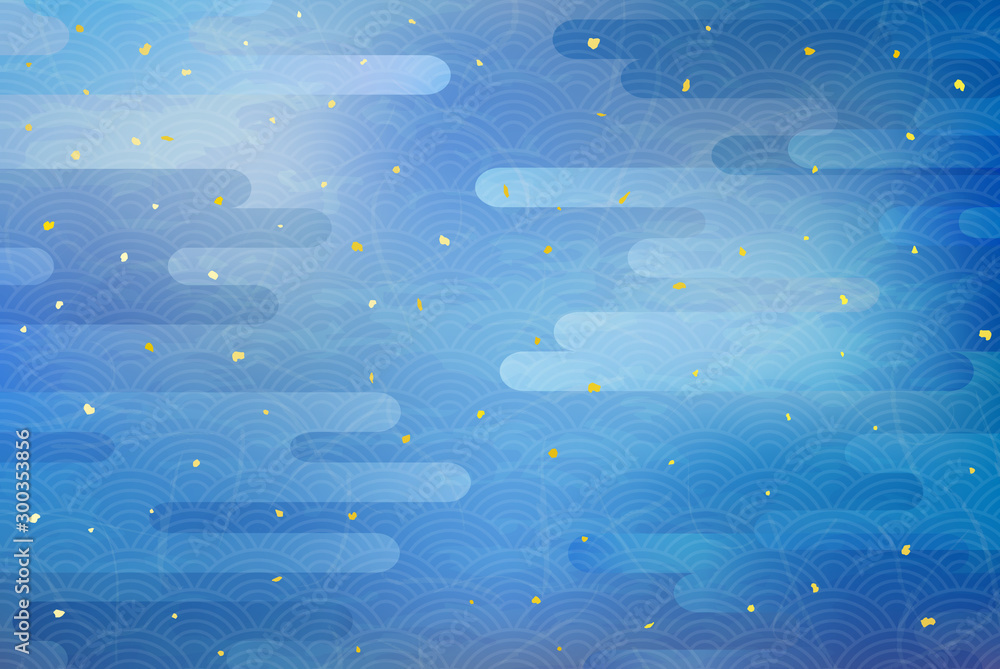 青の和風背景と雲 伝統模様 Stock ベクター Adobe Stock 青の和風背景と雲 伝統模様 Stock ベクター Adobe Stock