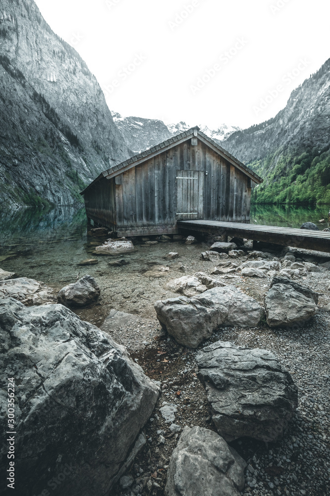 Mountain lake mountain lake with dock and boat house Mountain lake mountain lake with dock and boat house
