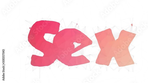 Sex Object Text Warping Tessellating Looping Triangles Text Morph photo