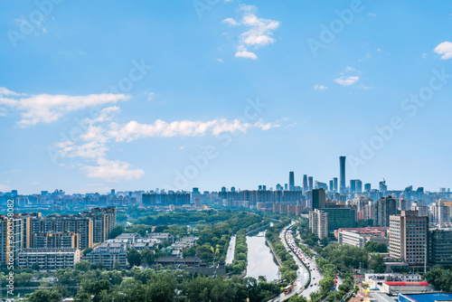 Daytime scenery of CBD skyline in Beijing  China