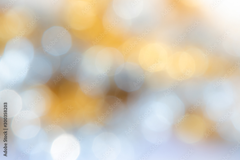 Gold and White Bokeh Background Gold and White Bokeh Background