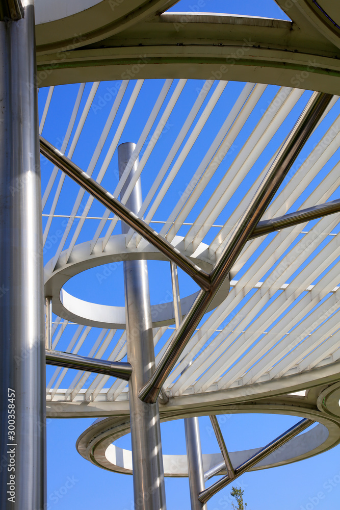 Naklejka premium Annular steel structure