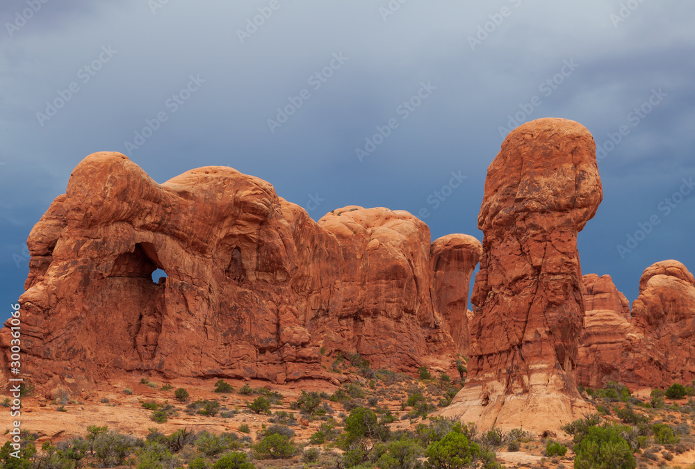 Scenic Arches National Park Utah Landscape Scenic Arches National Park Utah Landscape