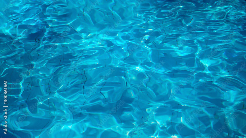 Ripples water on swimming pool