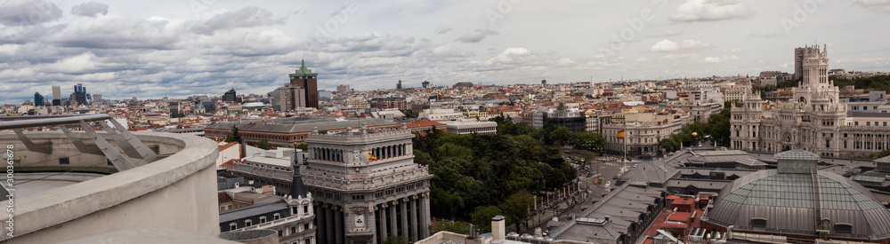 panorámica de Madrid desde el círculo de bellas artes