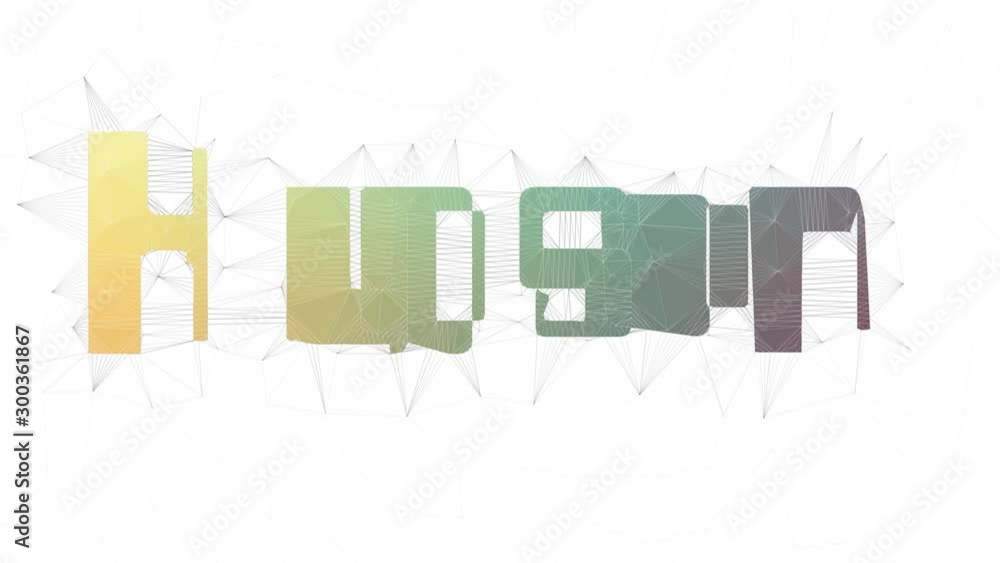 Hudson River Text Morphing Tessellating Looping Grid Text Morph