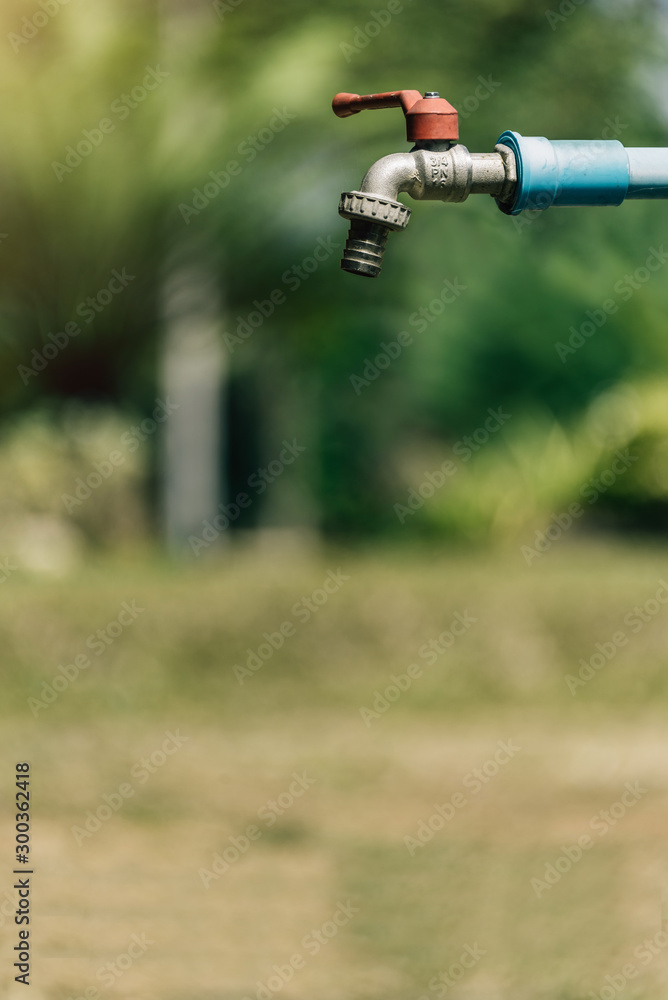 Naklejka premium Garden faucet